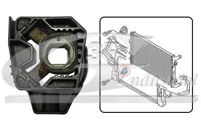 3RG Piekare, Radiators 86701 3RG 86701 Radiatora stiprināšanas detaļas Volkswagen POLO lēti