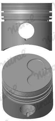 NÜRAL Êmbolo 87-109511-00 NÜRAL 87-109511-00 originais Pistão Audi 80 B2 custo