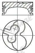 Piston NÜRAL 87-111200-00 NÜRAL 87-111200-00 2000 NISSAN NAVARA piston replacement
