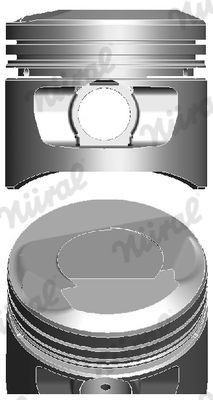 NÜRAL Zuiger 87-214100-10 NÜRAL 87-214100-10 Zuiger FORD Orion Mk3 (GAL) aan een voordelige prijs