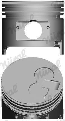 NÜRAL Êmbolo 87-373800-10 NÜRAL 87-373800-10 Êmbolo motor Fiat FIORINO originais