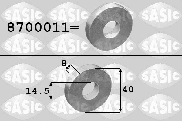 SASIC Anilha, polia da correia da cambota 8700011 SASIC 8700011 Parafuso de polia PEUGEOT 508 I SW Van / Carrinha (8E_) a um preço acessível