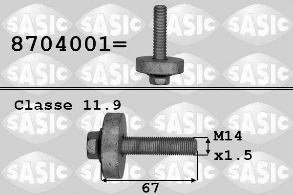 SASIC Riemenscheibenschraube 8704001 8704001 SASIC Riemenscheibenschraube FORD Kosten
