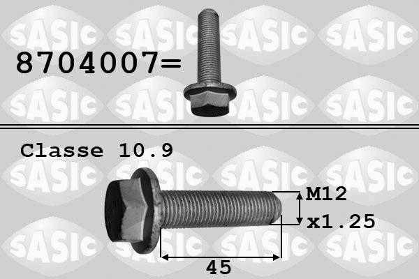 SASIC Riemschijfschroef 8704007 SASIC Riemschijfschroef MERCEDES-BENZ 8704007