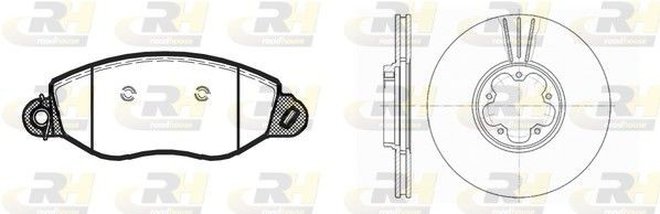 ROADHOUSE Pidurikomplekt, ketaspidur 8772.02 8772.02 Dual Kit Pidurikomplekt FORD TRANSIT COURIER ROADHOUSE