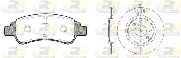 ROADHOUSE Kit dischi e pastiglie 8840.02 8840.02 Kit freni ROADHOUSE BMW