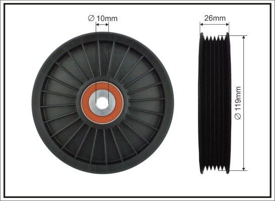 Deflection / Guide Pulley, v-ribbed belt CAFFARO 89-99 CAFFARO 89-99 Guide pulley Opel ZAFIRA 2016
