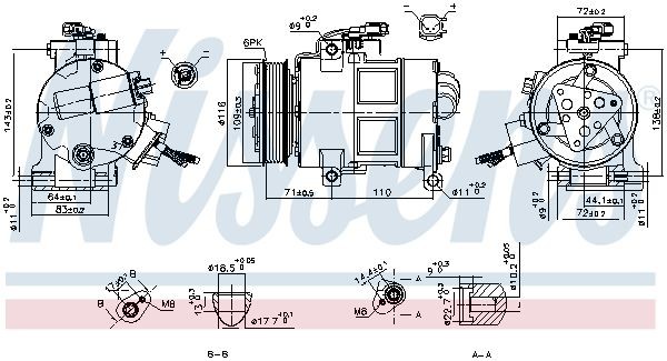 Compressor, ar condicionado NISSENS 890249 NISSENS 890249 Compressor de climatização FORD S-MAX 2021