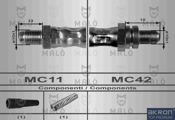 MALÒ Tubo freno 8922 8922 costo Tubi freno NISSAN X-TRAIL MALÒ