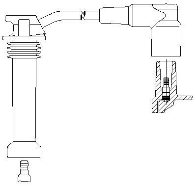 BREMI Bougiekabel 8A19/46 Bougie, kabelset BREMI MX-5 8A19/46 goedkoop