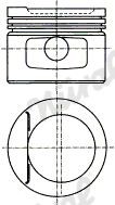 NÜRAL Piston 87-306907-00 NÜRAL 87-306907-00 Opel Kadett E CC piston price