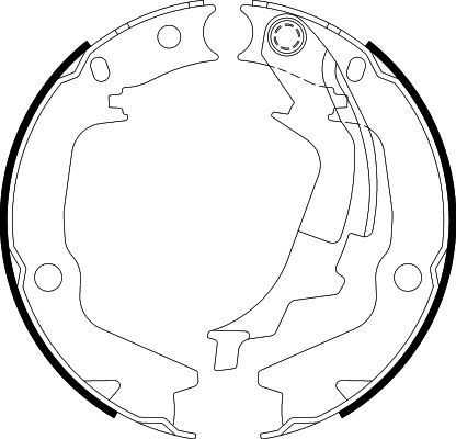 HELLA Handbromsbackar 8DA 355 050-131 pris Elektrisk handbroms Hyundai EF 8DA 355 050-131 HELLA