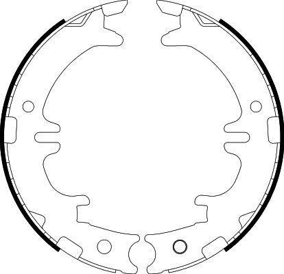 HELLA Jarrukenkäsarja, seisontajarru 8DA 355 050-541 FORD USA PROBE käsijarru HELLA 8DA 355 050-541