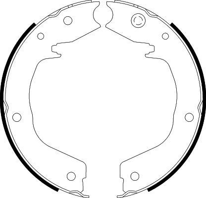 HELLA Σετ σιαγόνων φρένων, χειρόφρενο 8DA 355 050-701 Σιαγωνες φρενων HELLA CABSTAR E 8DA 355 050-701 φθηνά