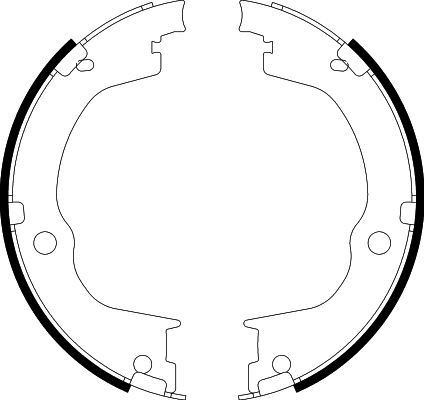 Bremžu loku kompl., Stāvbremze HELLA 8DA 355 050-791 HELLA 8DA 355 050-791: Bremžu loku stāvbremze Chevy CAPTIVA 2009
