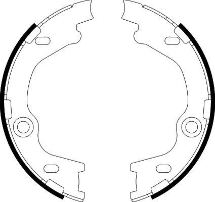 HELLA Piduriklotside komplekt, seisupidur 8DA 355 050-811 Piduriklotside komplekt seisupidur HELLA Volvo 940 8DA 355 050-811