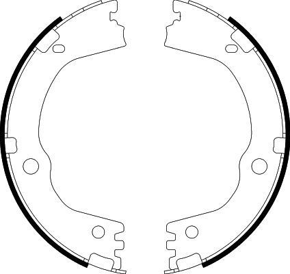 HELLA Piduriklotside komplekt, seisupidur 8DA 355 051-211 Piduriklotside seisupidur HELLA 940 8DA 355 051-211 odav
