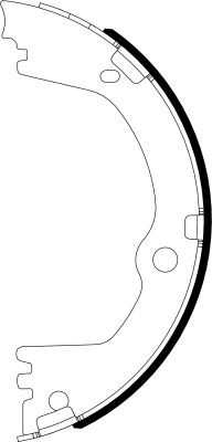 HELLA Bremseskosett, håndbrems 8DA 355 051-231 HELLA 8DA 355 051-231 originale Håndbrekk Hyundai Santa FE DM hva koster
