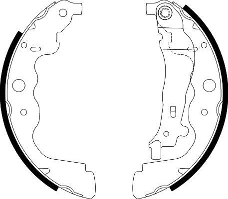 HELLA Kit ganasce freni 8DB 355 000-301 8DB 355 000-301 costo Ganasce freno HELLA NISSAN NV400