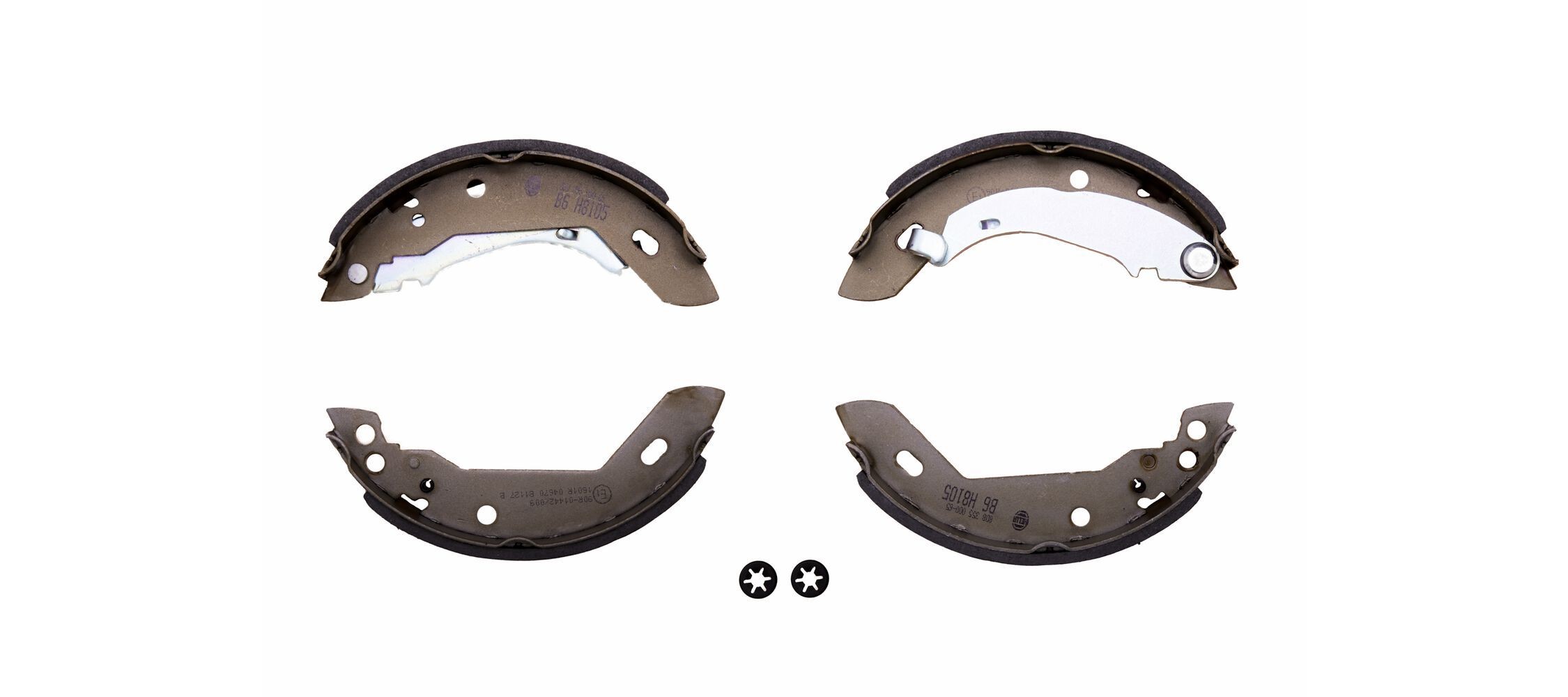 HELLA Piduriklotside komplekt 8DB 355 000-651 Trummelpiduriklotsid HELLA Dodge GRAND CARAVAN 8DB 355 000-651
