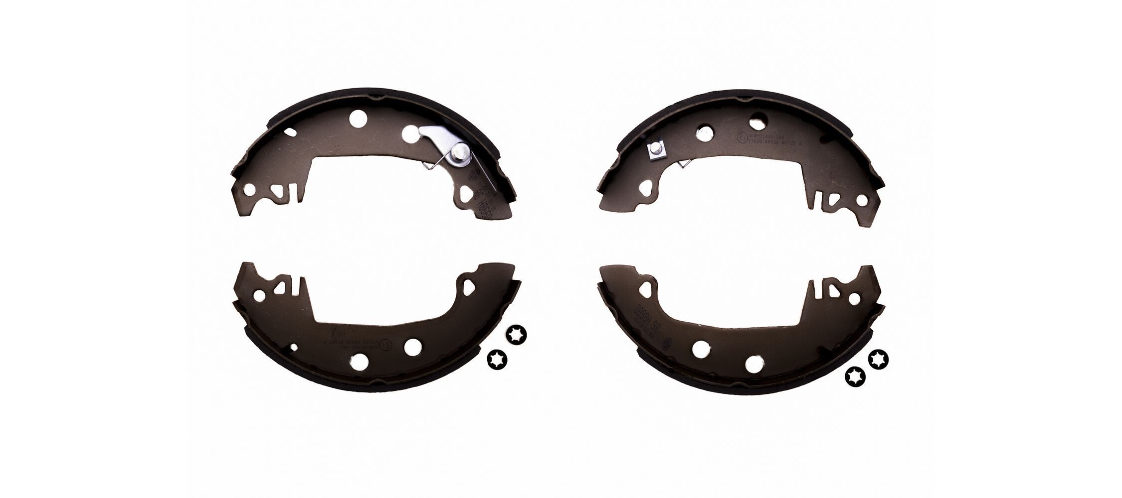 HELLA Piduriklotside komplekt 8DB 355 001-201 8DB 355 001-201 Trummelpiduriklotsid DODGE GRAND CARAVAN HELLA