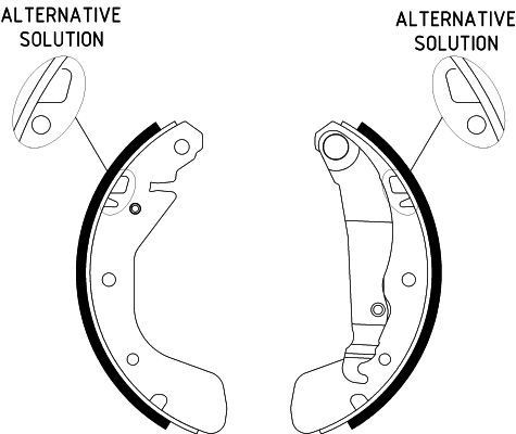 HELLA Jeu de mâchoires de frein 8DB 355 001-301 Frein à tambour HELLA CHEVROLET 8DB 355 001-301