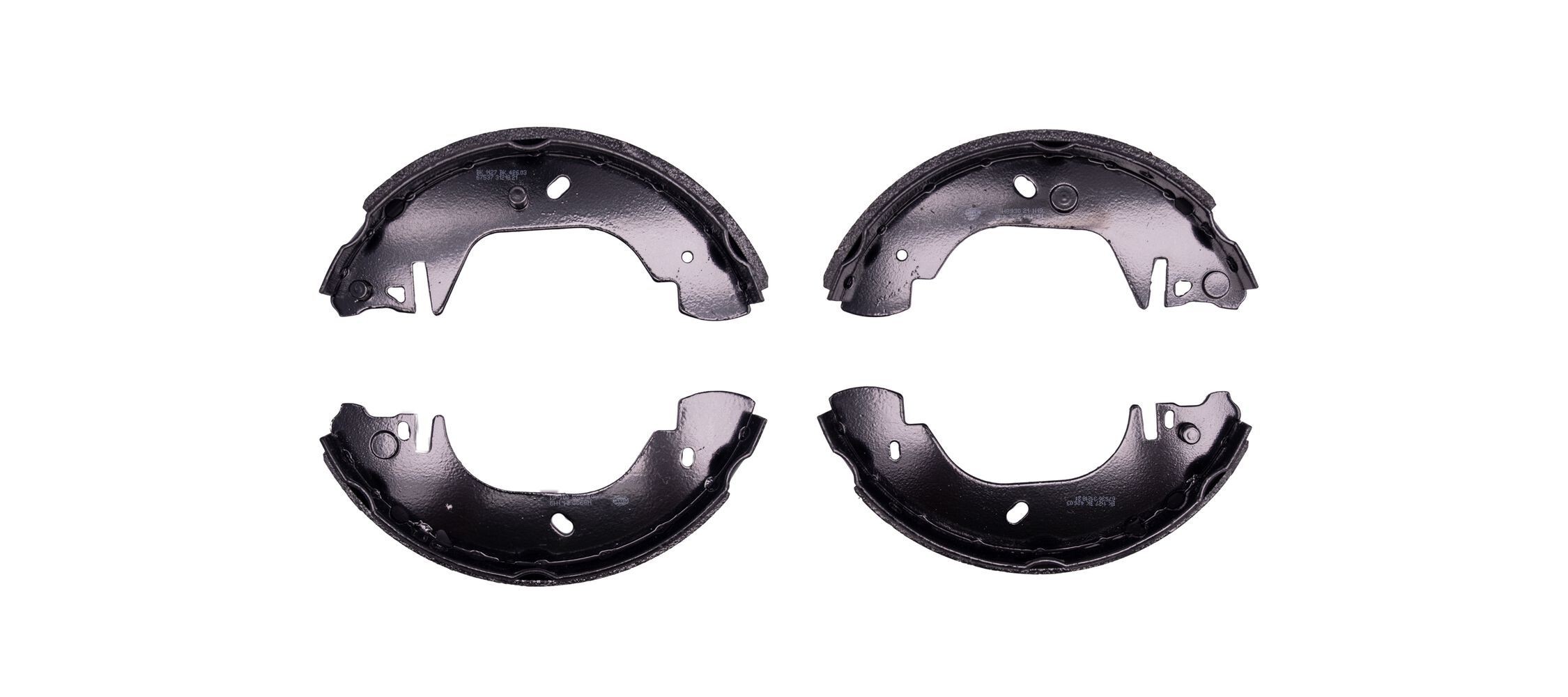 HELLA Sada brzdových čeľustí 8DB 355 001-611 8DB 355 001-611 Brzdové čeluste HELLA FORD MONDEO