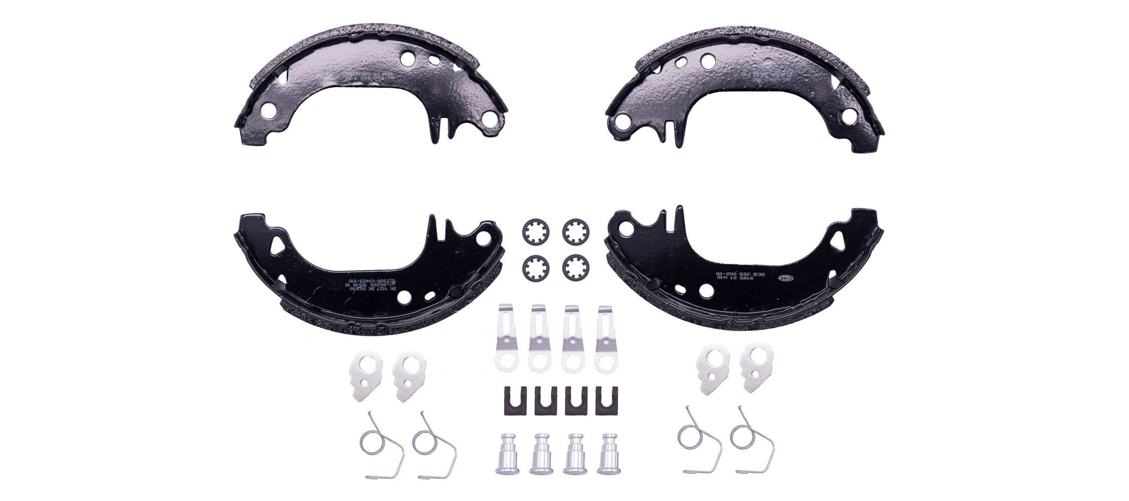 HELLA Σετ σιαγόνων φρένων 8DB 355 002-001 8DB 355 002-001 Σετ σιαγωνες CITROËN C2 HELLA