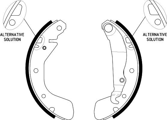 HELLA Σετ σιαγόνων φρένων 8DB 355 002-471 Σιαγώνες HELLA ASCONA 8DB 355 002-471 φθηνά