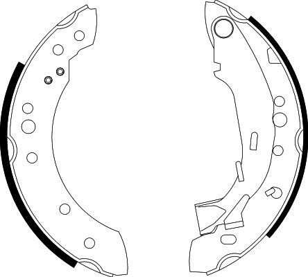 HELLA Remschoenset 8DB 355 002-601 Remschoen MERCEDES-BENZ HELLA 8DB 355 002-601