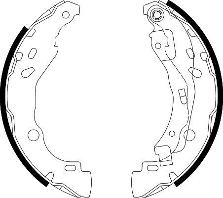 HELLA Σετ σιαγόνων φρένων 8DB 355 002-641 8DB 355 002-641 Σετ σιαγωνες NISSAN NV400 HELLA