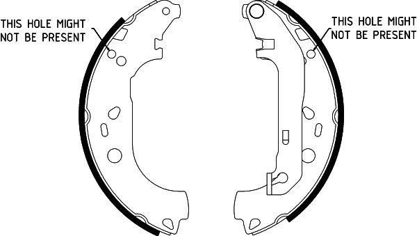 HELLA Bremsesko sett 8DB 355 002-731 8DB 355 002-731 Bremsesko FORD GRANADA HELLA