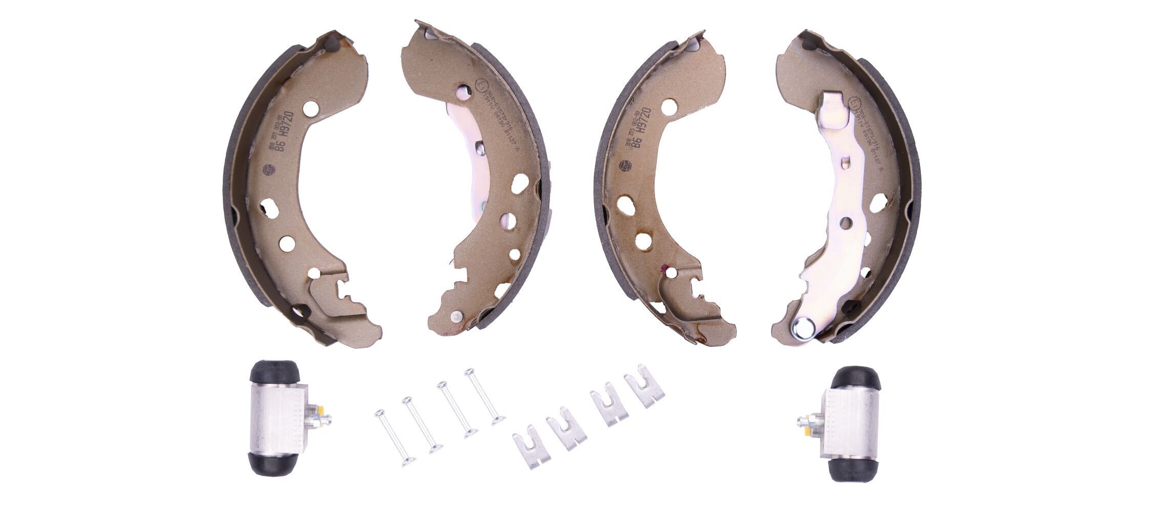 HELLA Σετ σιαγόνων φρένων 8DB 355 002-801 HELLA 8DB355002-801 Φρένο τυμπάνου Citroën XSARA γνήσια