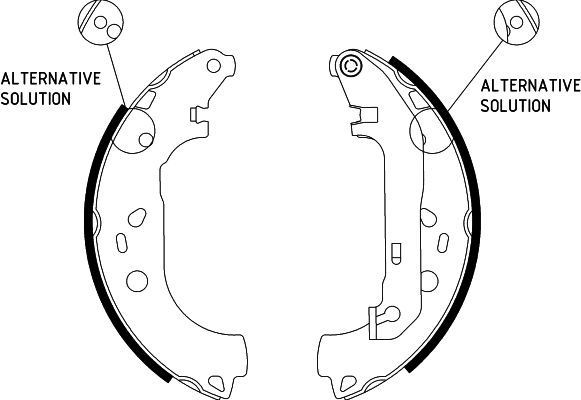 HELLA Bremsesko sett 8DB 355 002-921 8DB 355 002-921 Bremsesko sett FORD GRANADA HELLA