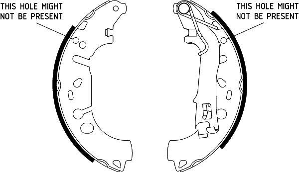 HELLA Brake Shoe Set 8DB 355 002-971 8DB 355 002-971 HELLA brake shoes for FIAT TIPO
