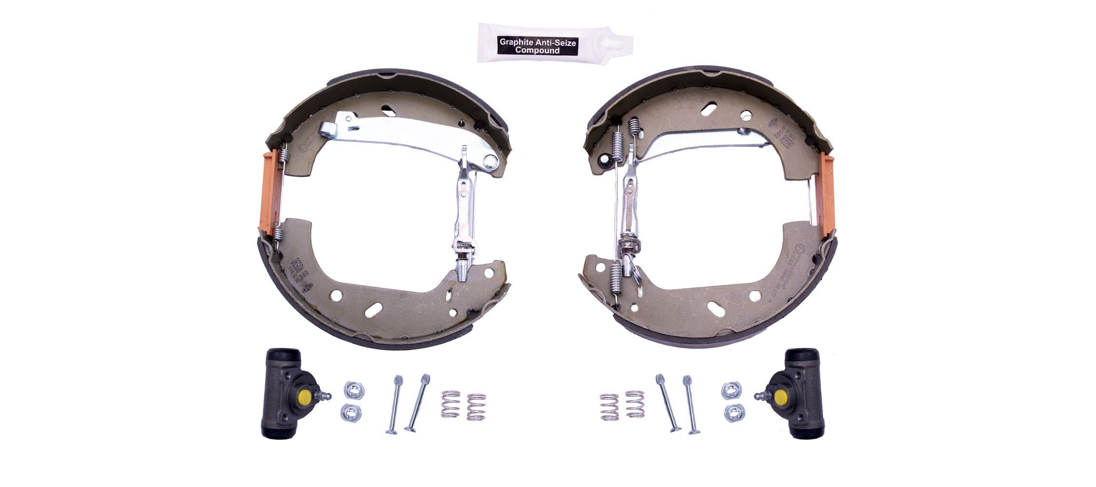 HELLA Bremžu komplekts, Trumuļu bremzes 8DB 355 004-161 Trumuļu bremzes HELLA Saab 900 Shoe Kit Pro 8DB 355 004-161