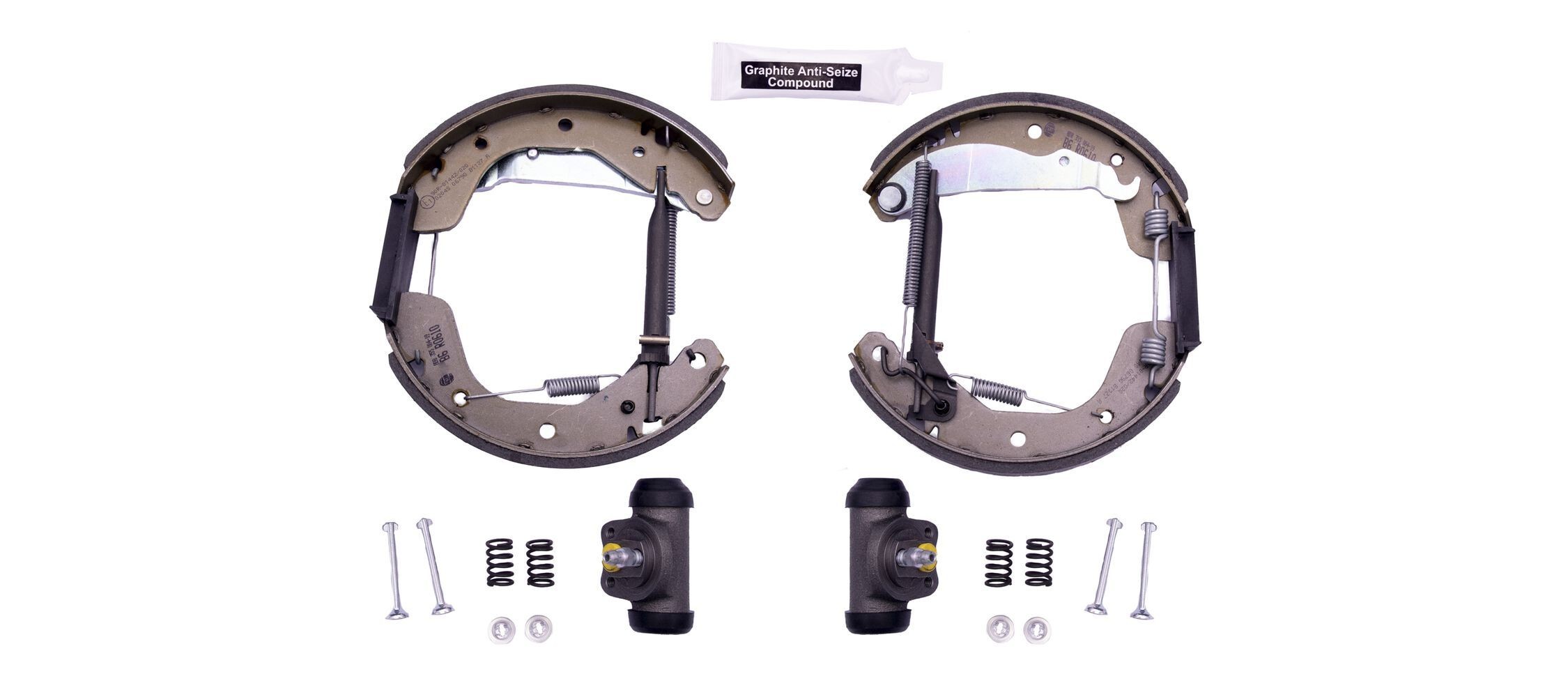 HELLA Bremsesæt, trommelbremser 8DB 355 004-191 Bremsesæt, trommelbremser HELLA BMW 5-serie Shoe Kit Pro 8DB 355 004-191