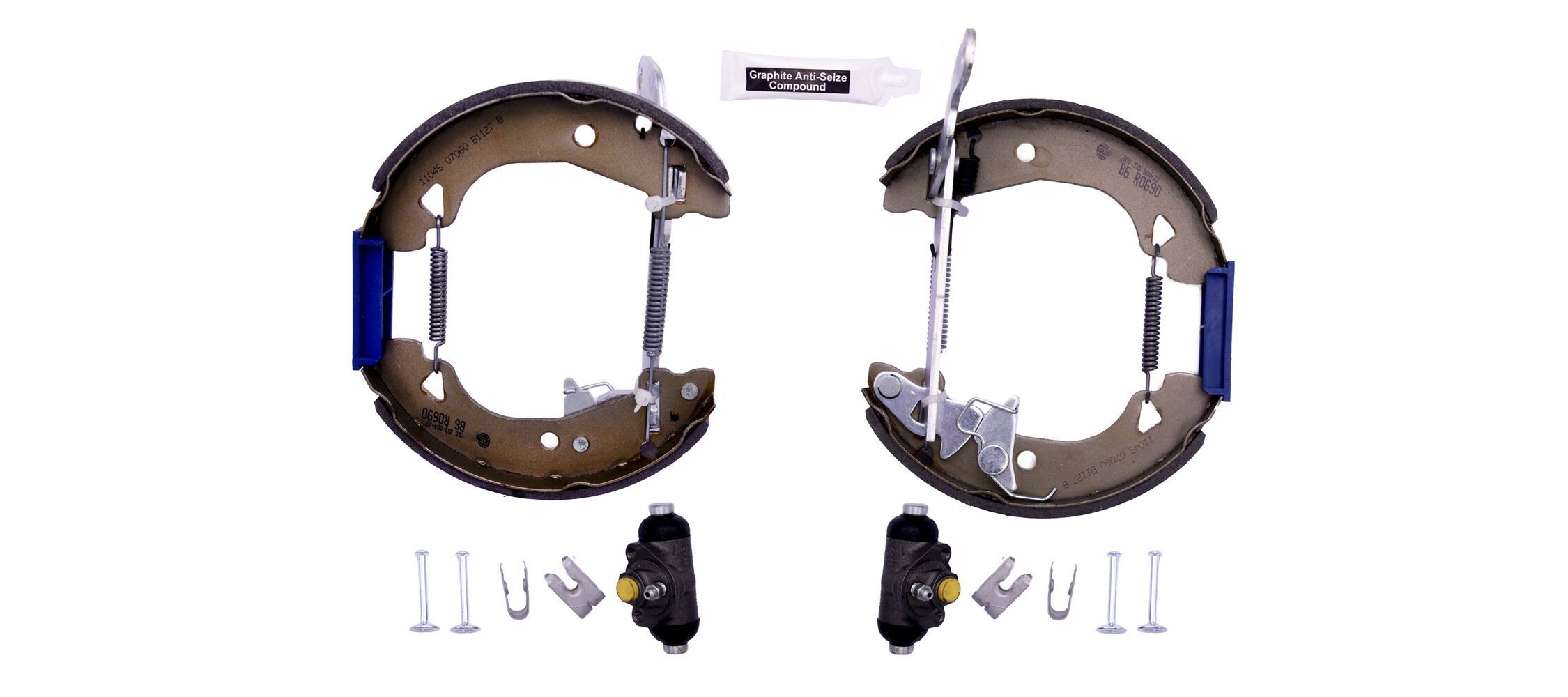 HELLA Pidurikomplekt, trummelpidur 8DB 355 004-331 Pidurikomplekt, trummelpidur HELLA BMW 5. Seeria Shoe Kit Pro 8DB 355 004-331