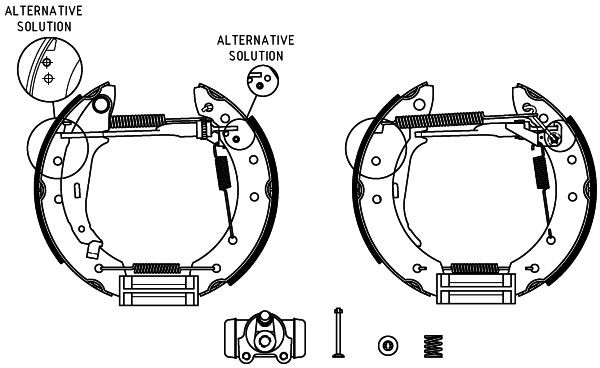 HELLA Bremsesæt, trommelbremser 8DB 355 004-431 8DB 355 004-431 Shoe Kit Pro Bremsesæt, trommelbremser RENAULT ARKANA HELLA
