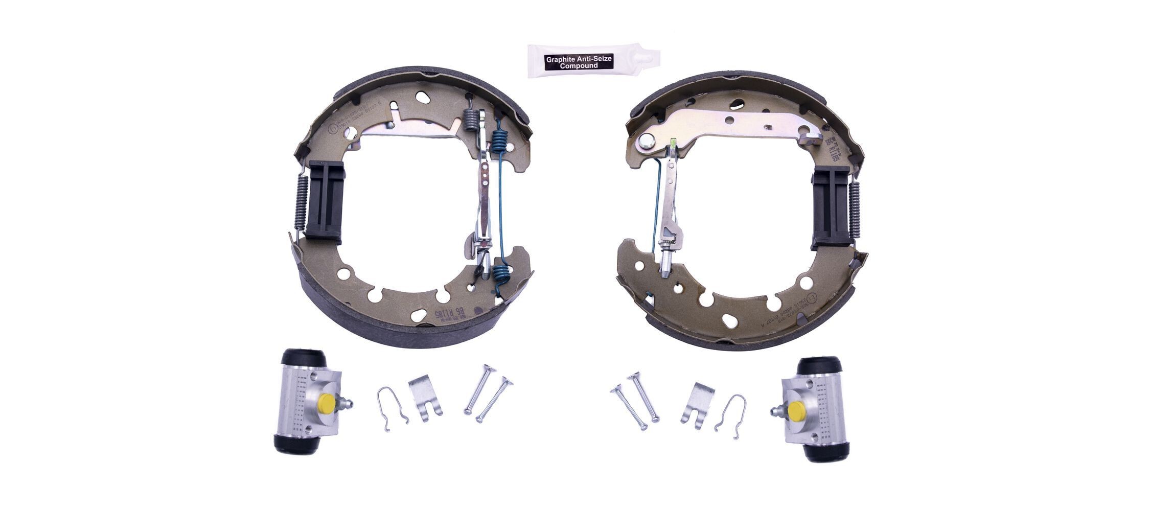 HELLA Jarrukenkäsarja, rumpujarru 8DB 355 004-841 8DB 355 004-841 HELLA Shoe Kit Pro Jarrukenkäsarja, rumpujarru FORD SIERRA