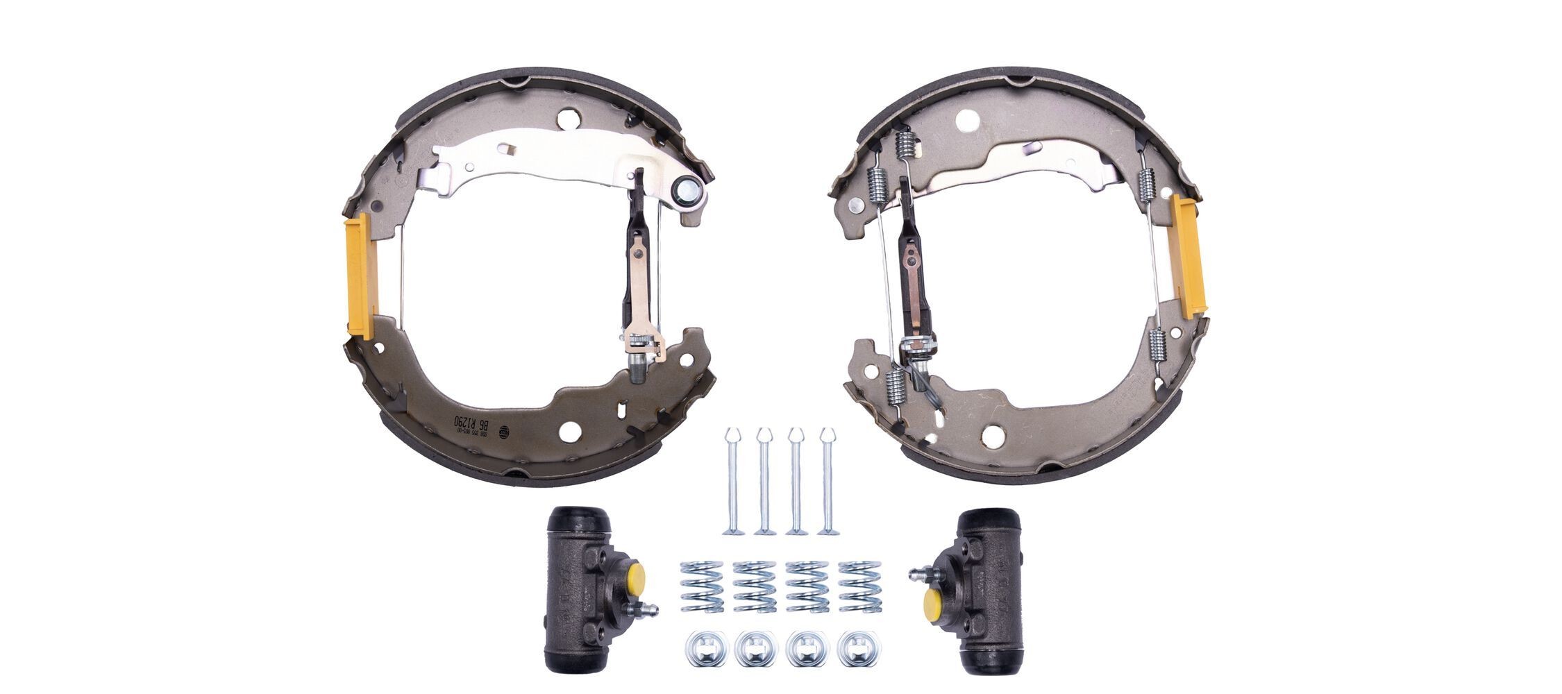 Bremsesett, trommebremse HELLA 8DB 355 005-001 HELLA Shoe Kit Pro 8DB 355 005-001: Trommelbremser Peugeot 207 2017