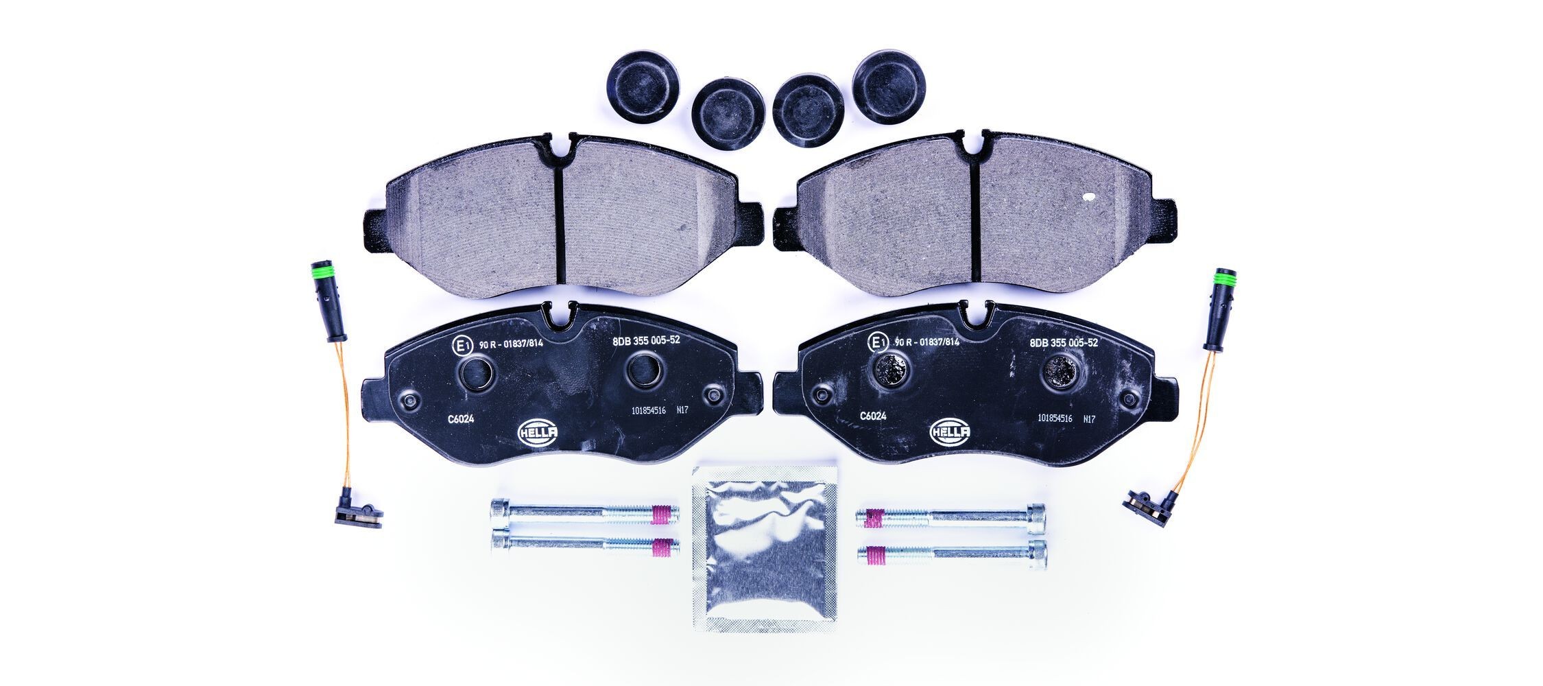 HELLA Kit pastiglie freni 8DB 355 005-521 HELLA 8DB 355 005-521 Pastiglie freno sportive eVITO Tourer (W447) prezzo