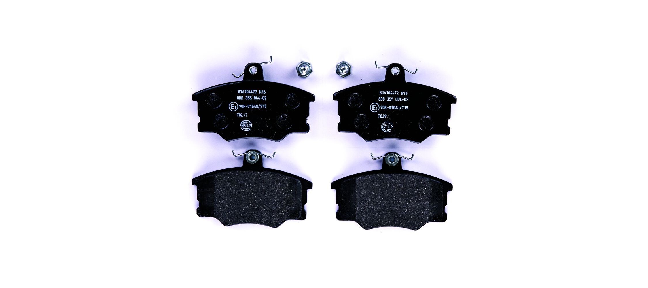 HELLA Brzdové doštičky/platničky 8DB 355 006-021 HELLA 8DB 355 006-021 Brzdové doštičky/platničky VOLVO 340-360 Sedan (344) 1.4 63 KS 1985