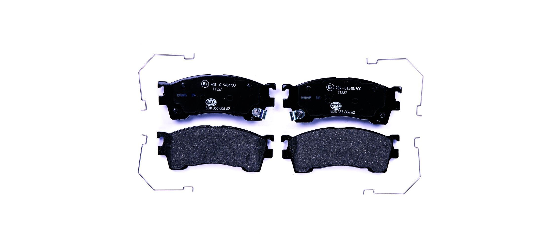 HELLA Pastilhas de travão 8DB 355 006-621 HELLA 8DB 355 006-621 Pastilhas de travão desportivas Ferrari 412 baratos