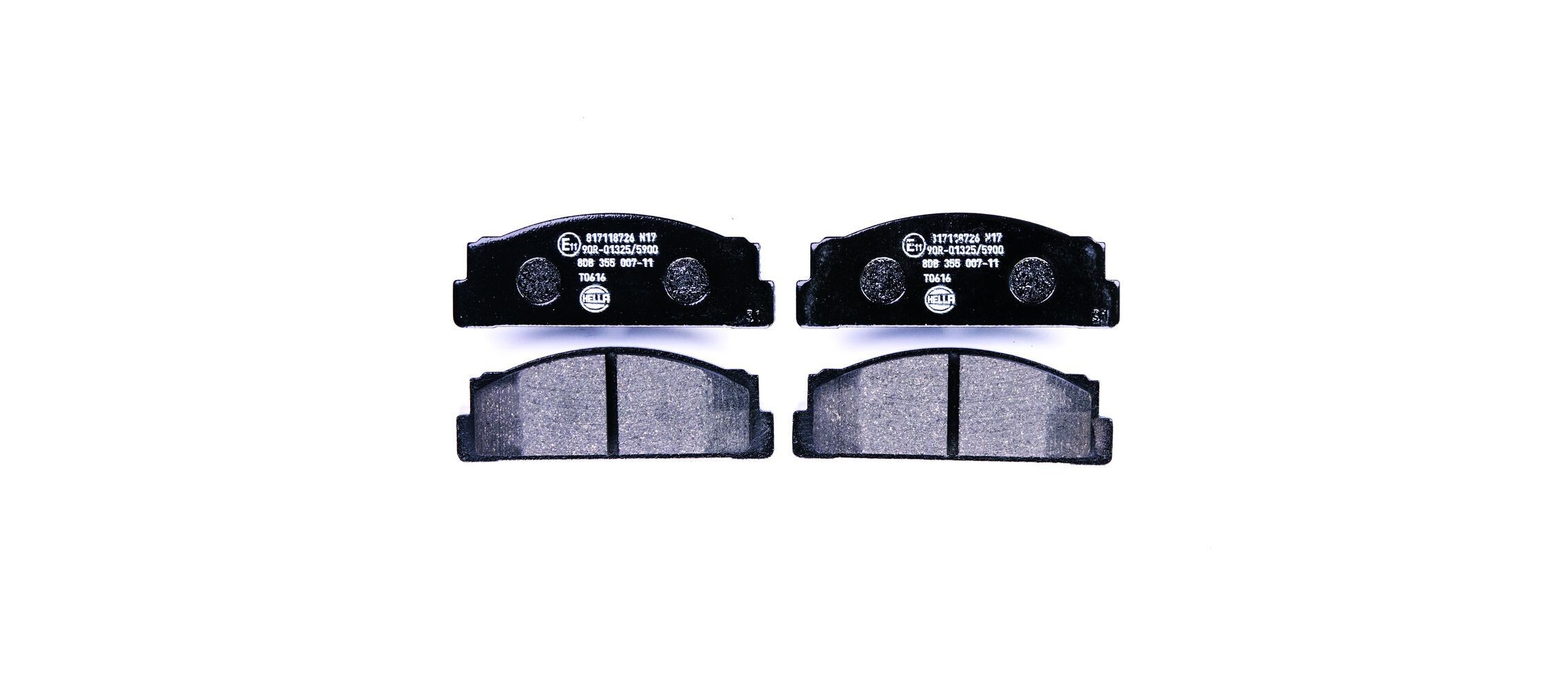 HELLA Brake pad set 8DB 355 007-111 HELLA 8DB 355 007-111 SEAT Ritmo (138) front brake pads