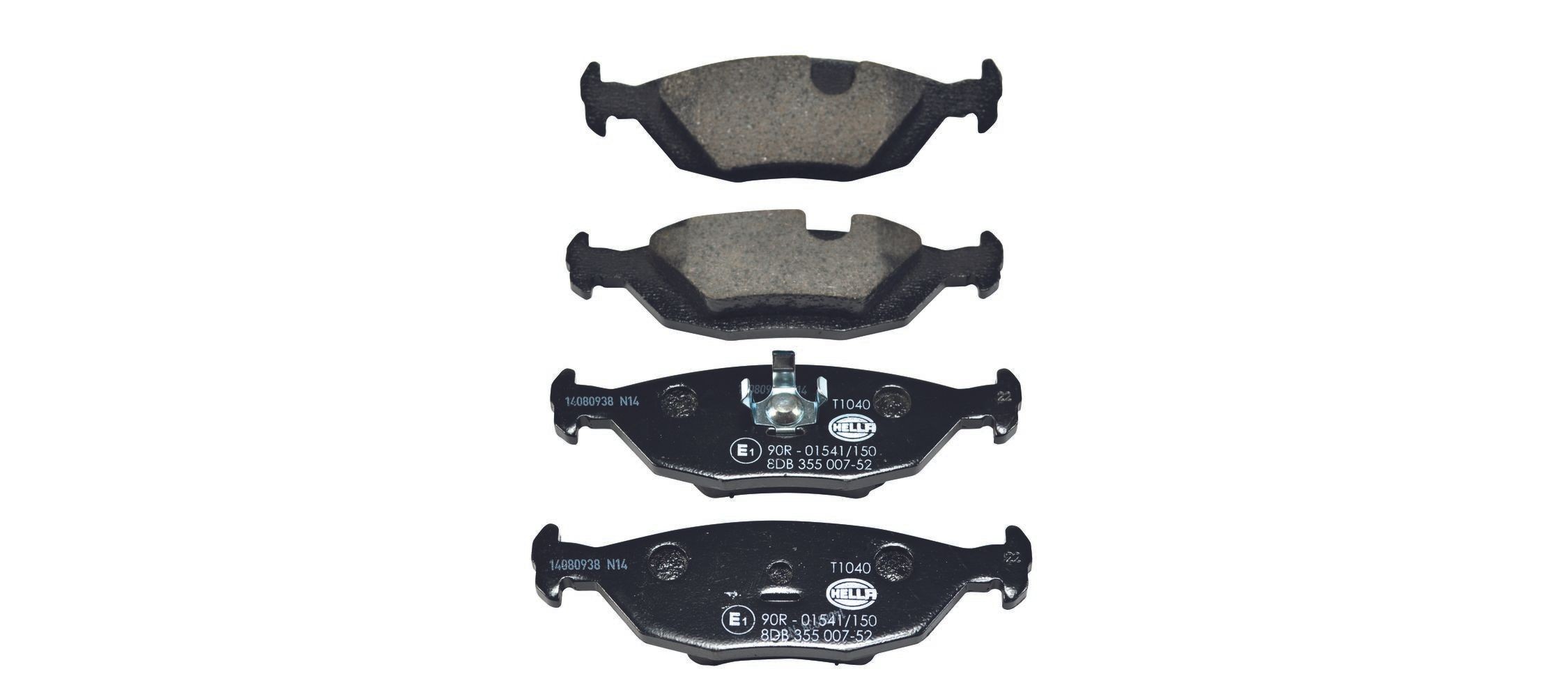 HELLA Bremseklosser 8DB 355 007-521 HELLA 8DB 355 007-521 Bremseklosser VOLVO 440 K (445) 1.7 95 hk 1989