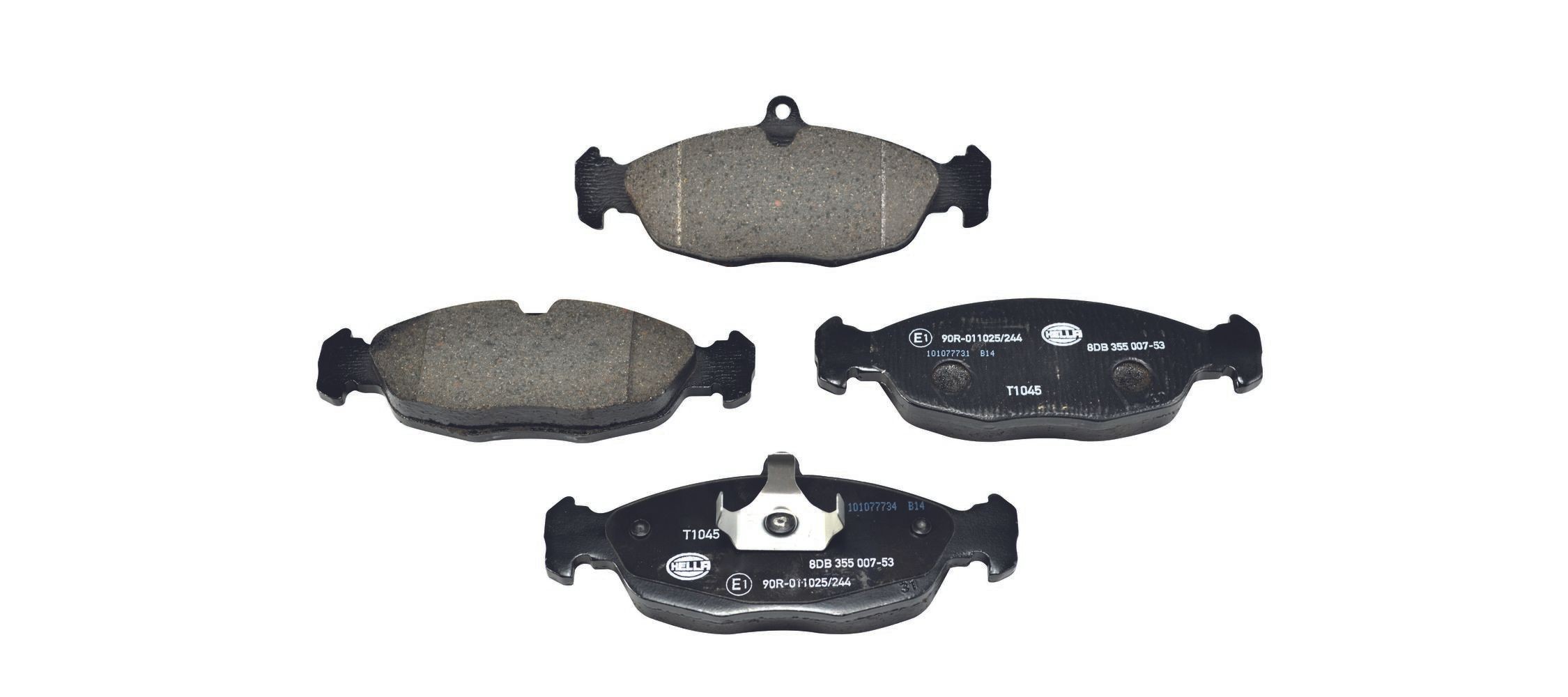 HELLA Pastilhas de travão 8DB 355 007-531 HELLA 8DB 355 007-531 Pastilhas de travão