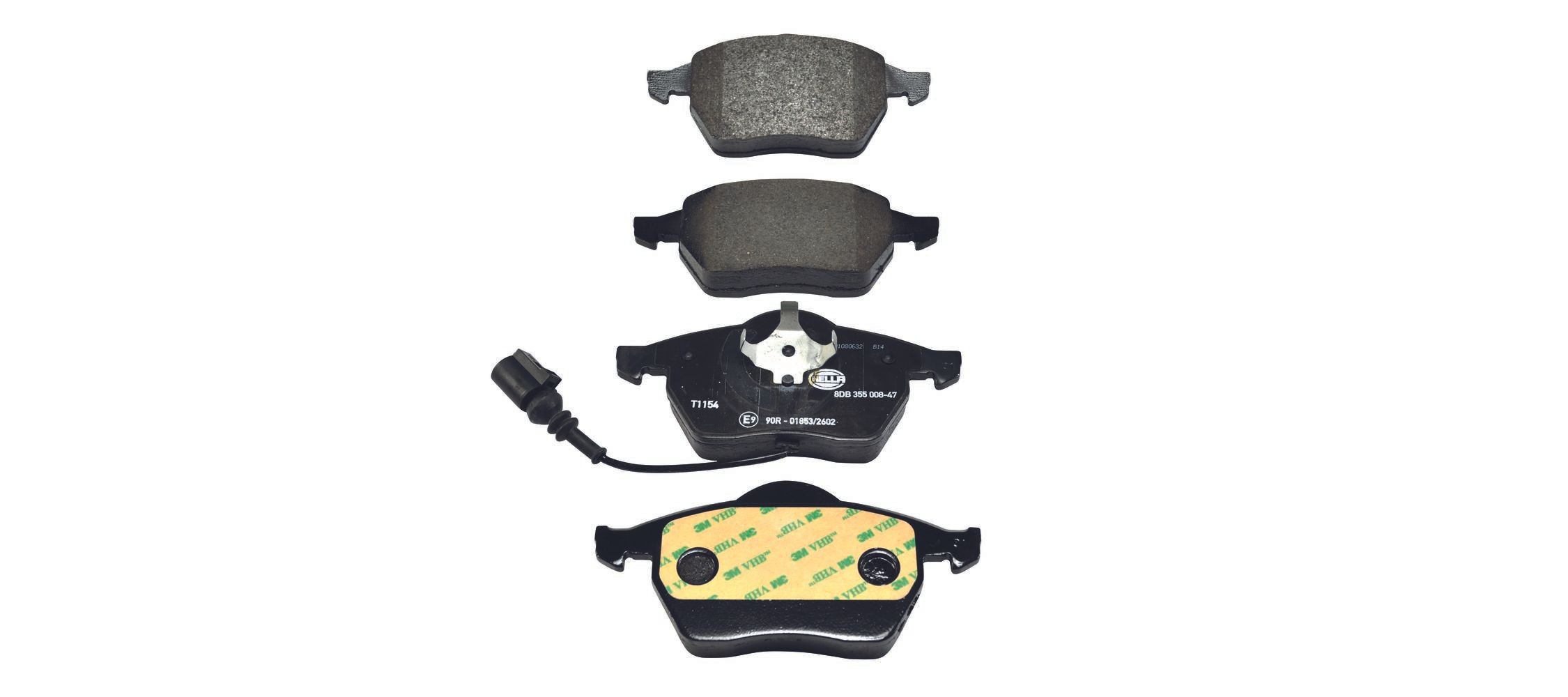 HELLA Bromsbelägg 8DB 355 008-471 8DB 355 008-471 HELLA bromsbeläggsats Audi Q3