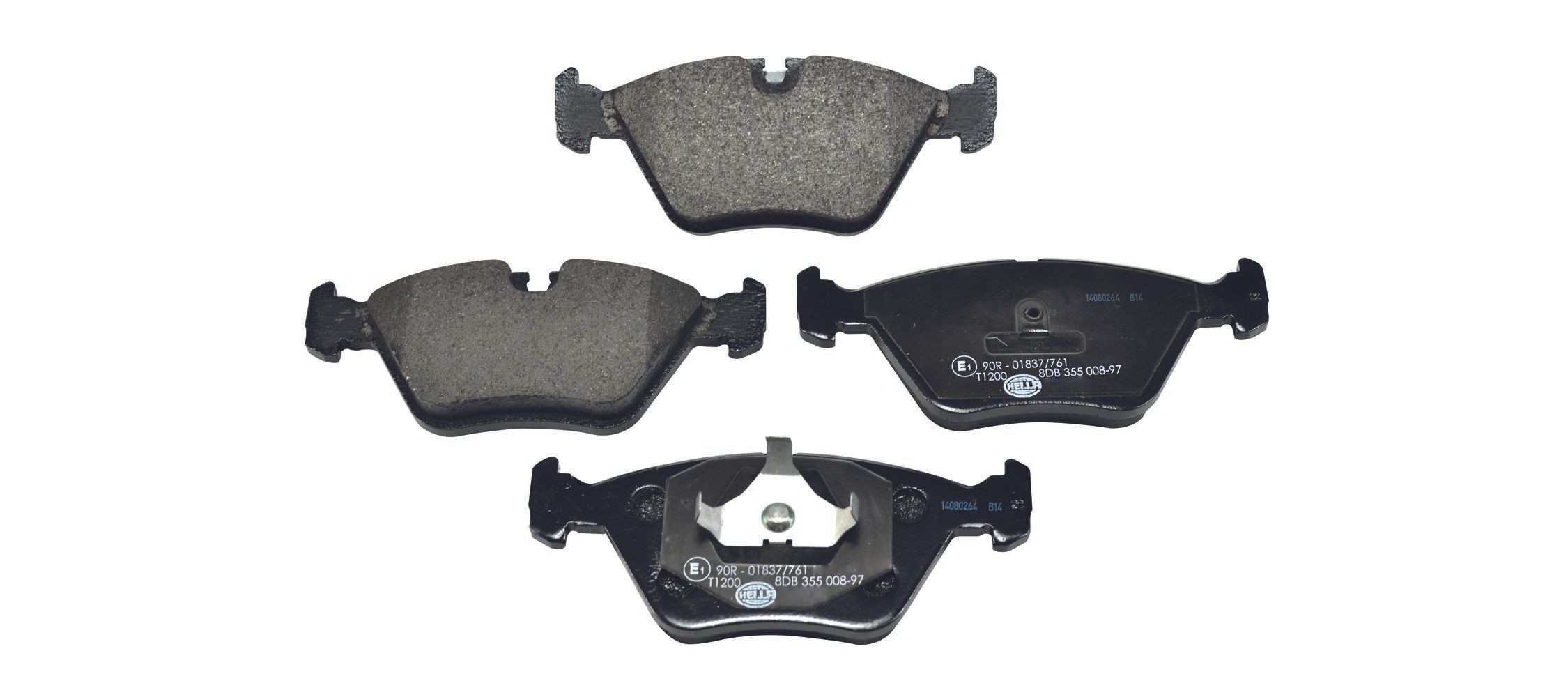 HELLA Pastilhas de travão 8DB 355 008-971 HELLA 8DB 355 008-971 Pastilhas de travão