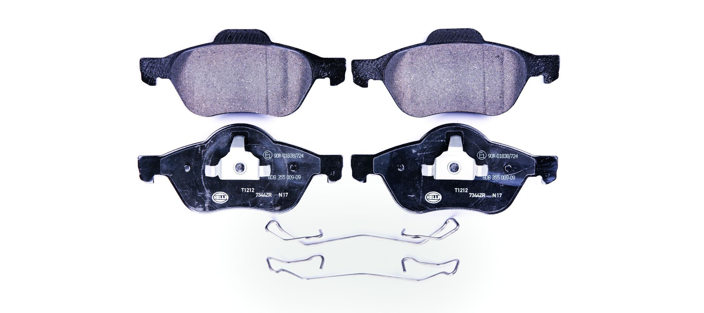 HELLA Plaquettes de frein 8DB 355 009-091 8DB 355 009-091 Plaquettes de frein RENAULT LAGUNA HELLA